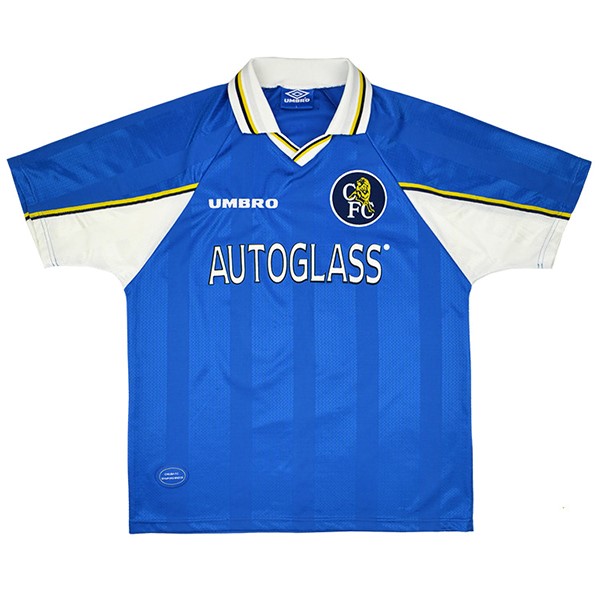 Thailande Maillot Football Chelsea Domicile Retro 1997 1999 Bleu